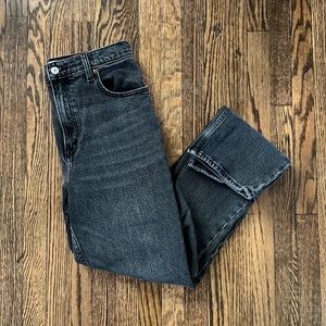 Abercrombie & Fitch Gray The 90's Straight Ultra High Rise Jeans